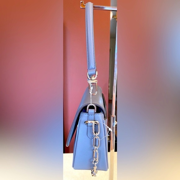 MICHAEL MICHAEL KORS Parker Heather Grey Convertible Pouchette Shoulder Bag, NWT - Picture 7 of 16